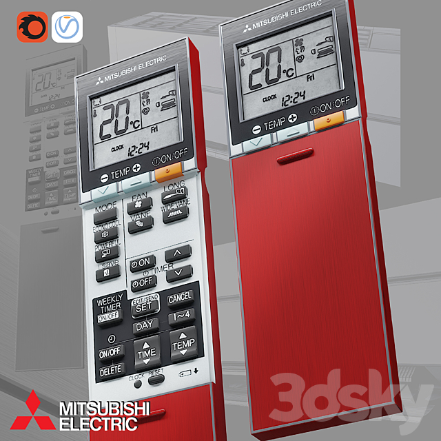 Mitsubishi electric 3DS Max Model - thumbnail 2