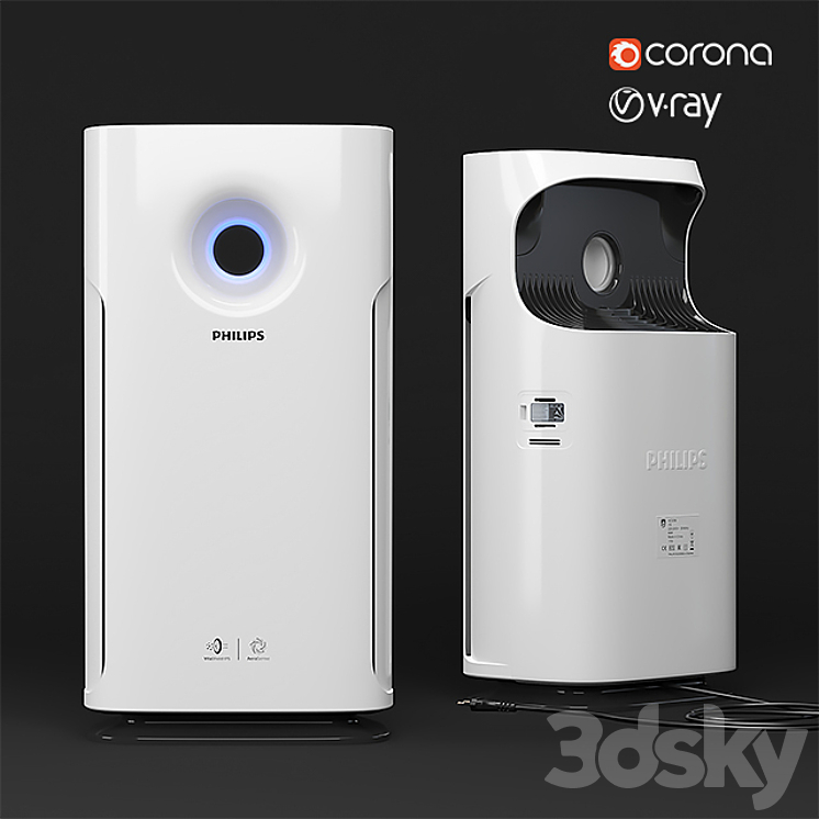 Philips AC3256 air purifier 3DS Max - thumbnail 1