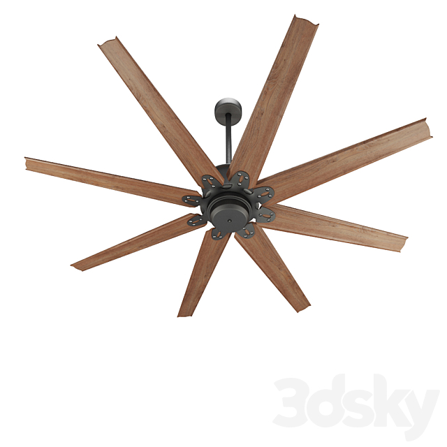 Predator English Bronze Outdoor Ceiling Fan 3ds Max - thumbnail 2