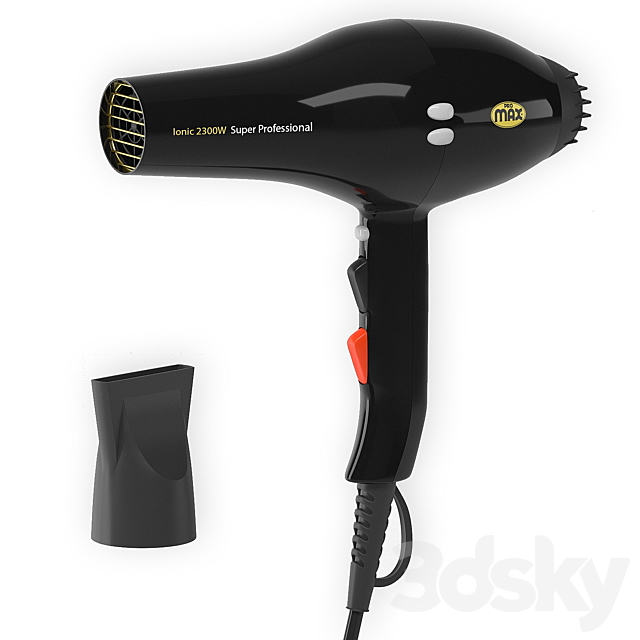 Promax Hair Dryer 3DS Max Model - thumbnail 2