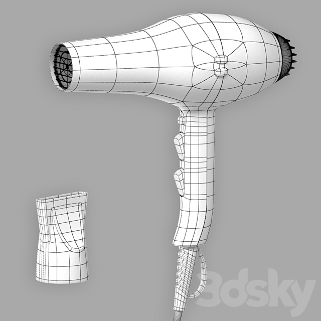 Promax Hair Dryer 3DS Max Model - thumbnail 4