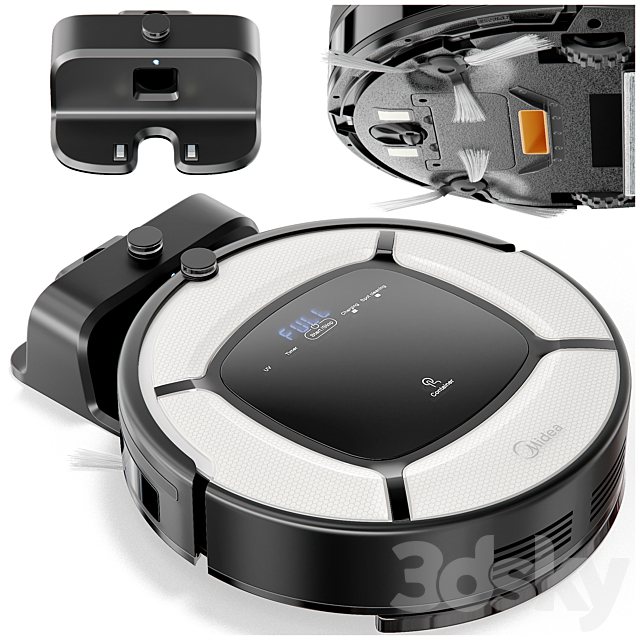 Robot vacuum cleaner Midea 3ds Max - thumbnail 1