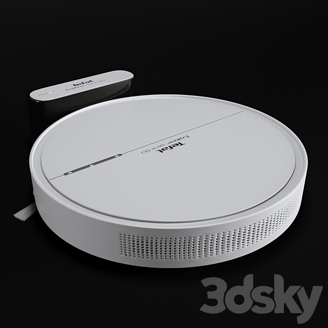 Robot vacuum cleaner Tefal X-plorer SERIE 60 white 3DSMax File - thumbnail 2