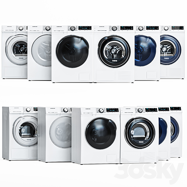 Samsung washer and dryer 3DS Max Model - thumbnail 1