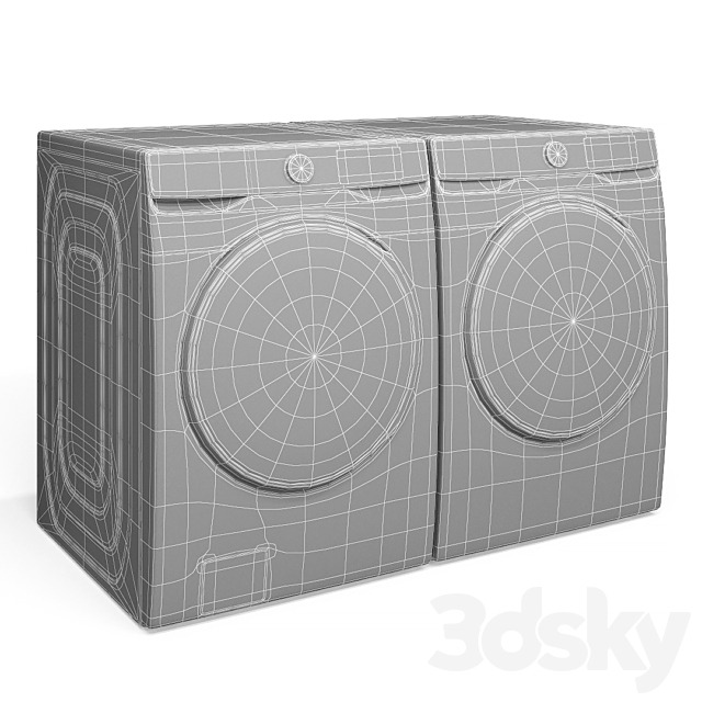 Samsung washer and dryer 3DS Max Model - thumbnail 3