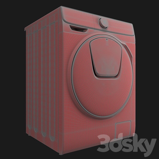 Samsung Washing Drive WW8800M washing machine 3DSMax File - thumbnail 3