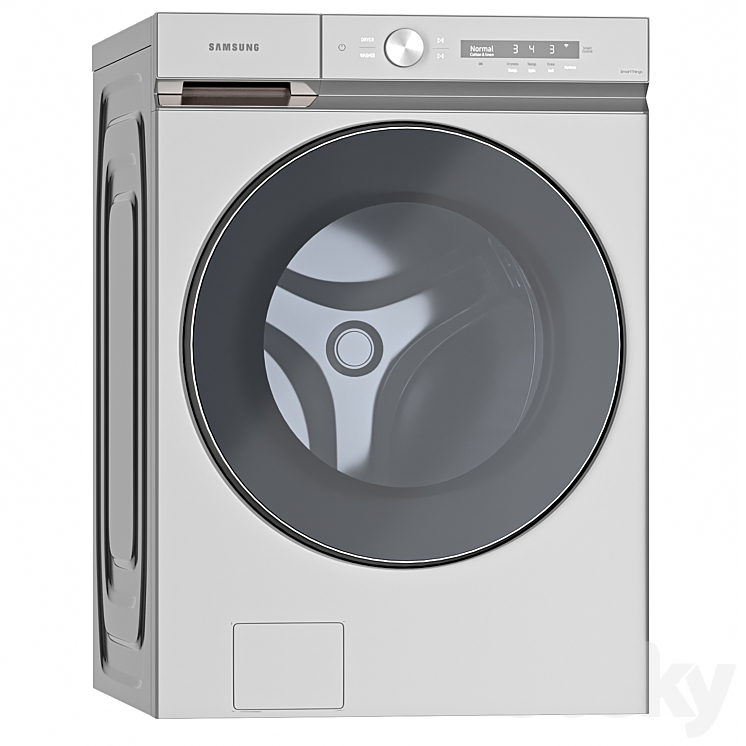 Samsung Washing Machines and Dryer- WF53BB8700ATUS – DVE53BB8700TA3 3DS Max - thumbnail 2