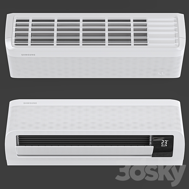 Samsung Windfree Split Air Conditioner 3DS Max Model - thumbnail 3