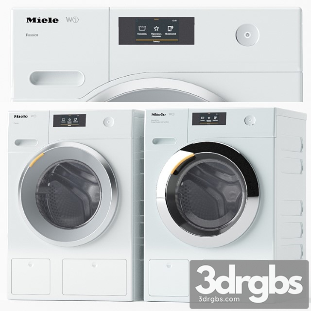 Set of washing machines miele - thumbnail 1