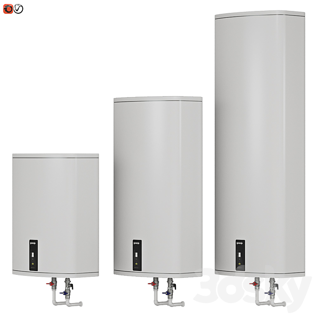 Set Water heater Gorenje FTG 3DS Max Model - thumbnail 2