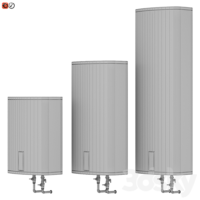 Set Water heater Gorenje FTG 3DS Max Model - thumbnail 3