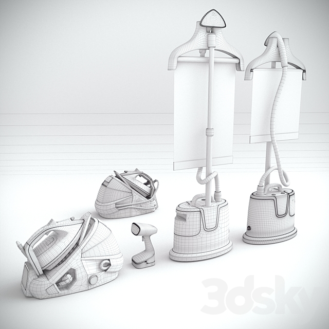 Tefal set Steamer steam generator 3DSMax File - thumbnail 3