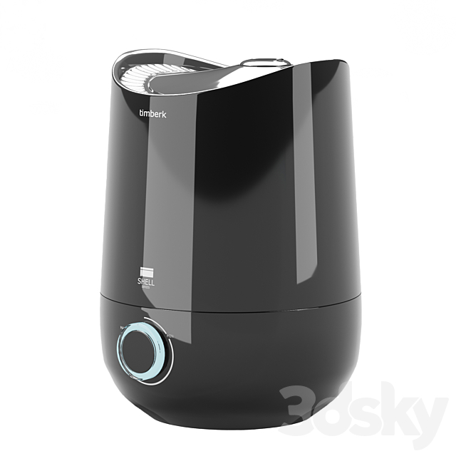 Ultrasonic air humidifier timberk T-HU3-A17M-BL 3ds Max - thumbnail 1