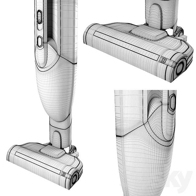 Upright vacuum cleaner BOSCH Readyy’y BBH 21621 3DS Max Model - thumbnail 2