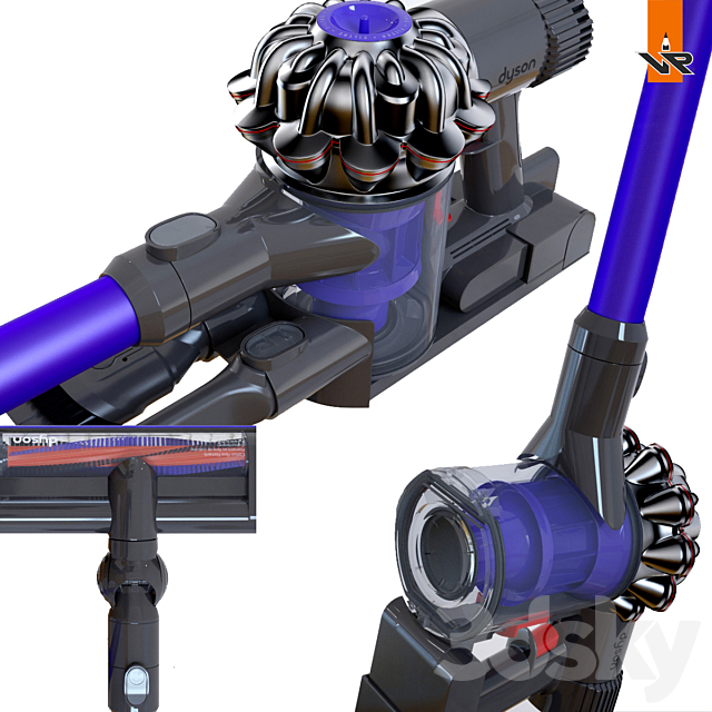 Vacuum Cleaner Dyson DC62 Animal pro 3DSMax File - thumbnail 2