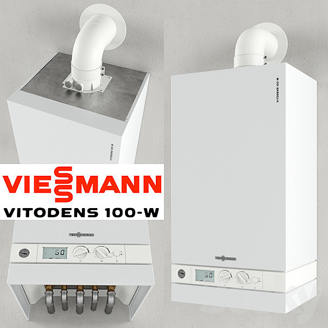 viessmann vitodens 100 3ds Max - thumbnail 1