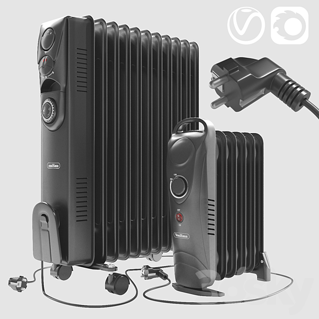 VonHaus portable radiators 3ds Max - thumbnail 1