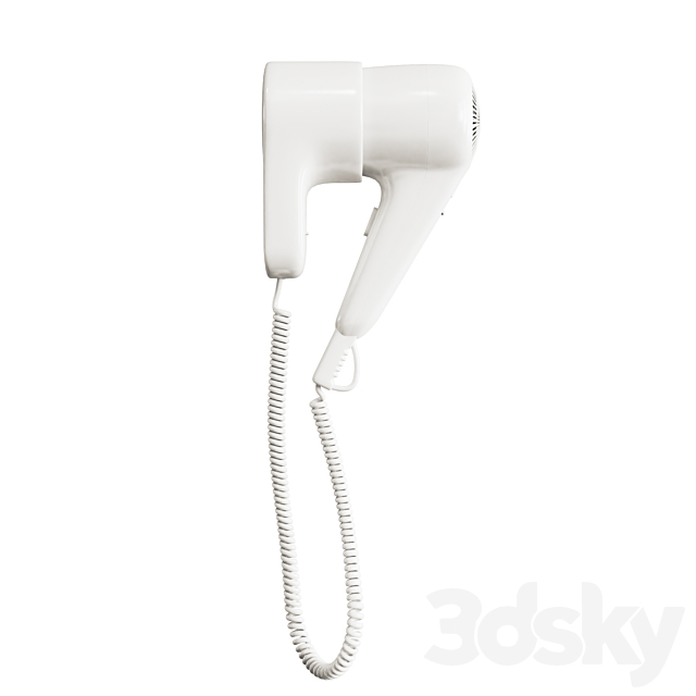 Wall mount hair dryer 3DSMax File - thumbnail 2