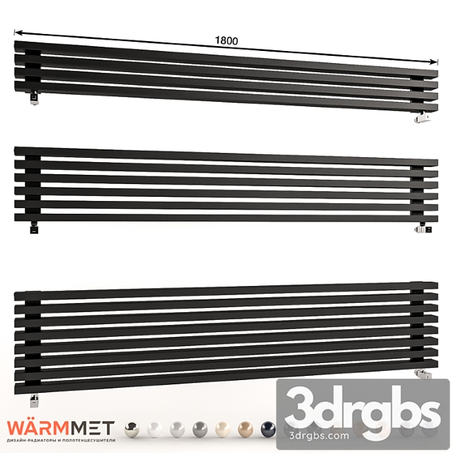 Warmmet luxe 60 h design radiator - thumbnail 1