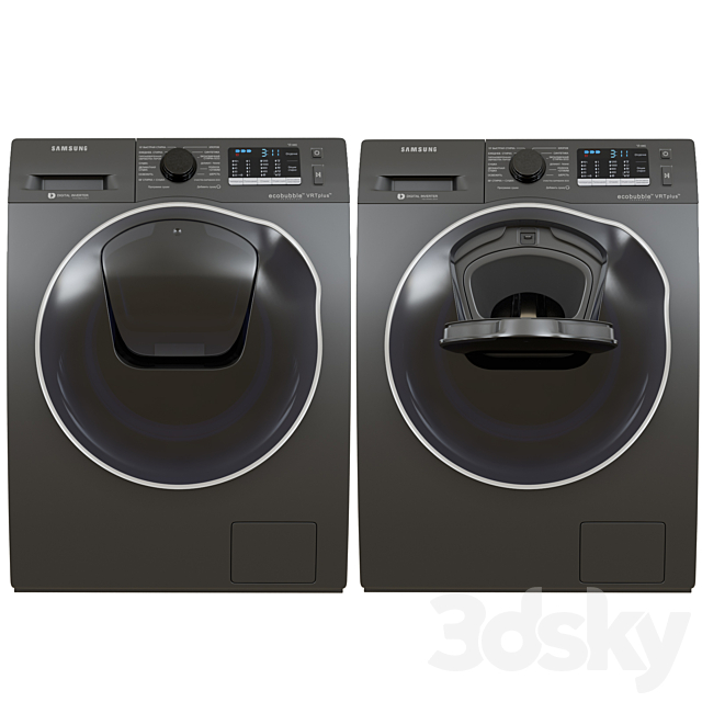 Washer-dryer with AddWash WD5500K 3ds Max - thumbnail 2