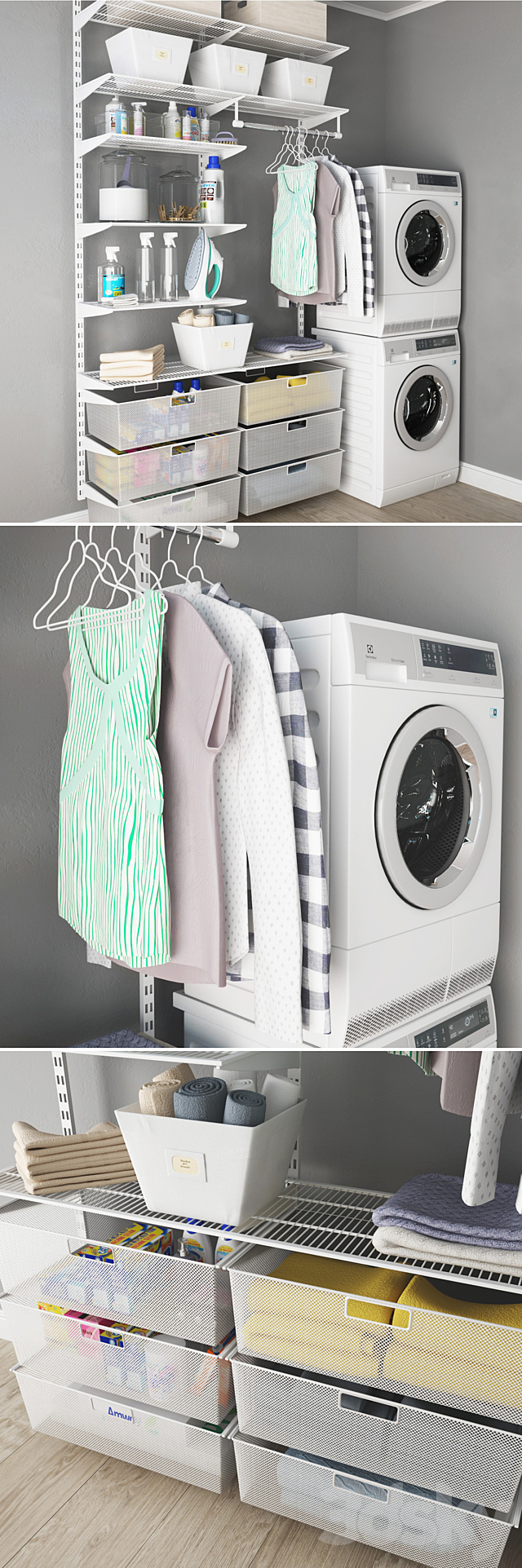 Washing and drying machine ELECTROLUX I Laundry 3ds Max - thumbnail 2