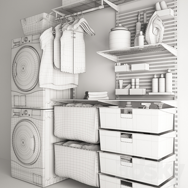 Washing and drying machine LG I Laundry 3DSMax File - thumbnail 2