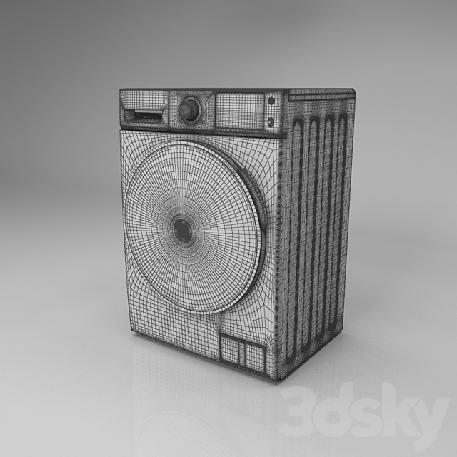 Washing machine 3DS Max Model - thumbnail 3