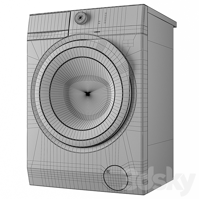 Washing machine Electrolux EW7WR447W 3ds Max - thumbnail 3