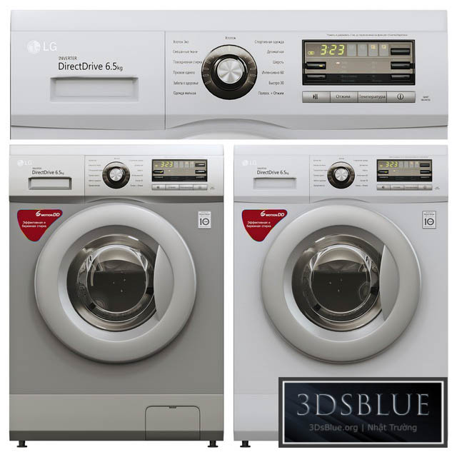 Washing Machine LG F1096ND3 3DS Max - thumbnail 3