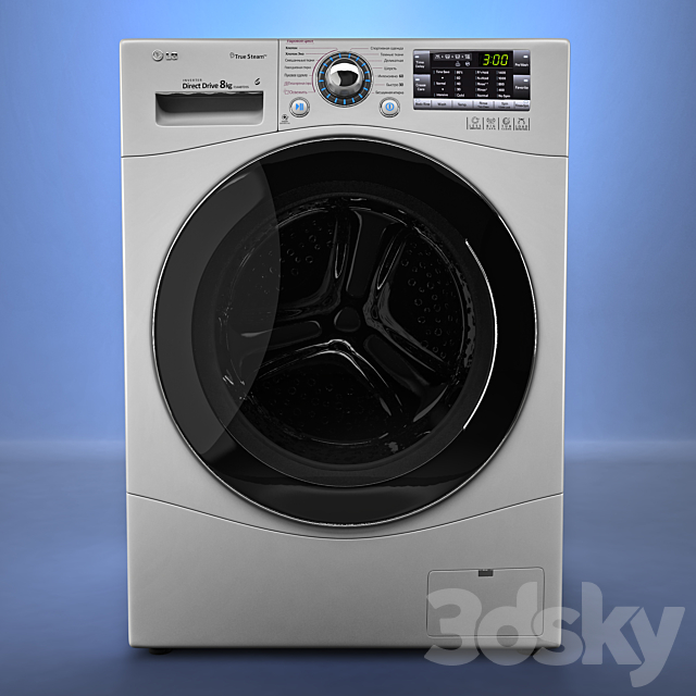 Washing machine LG F14A8TDS 3DSMax File - thumbnail 1