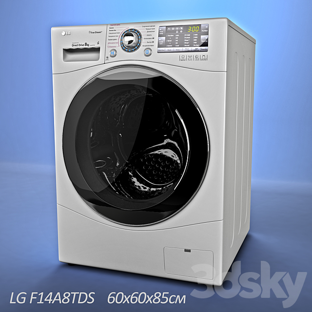 Washing machine LG F14A8TDS 3DSMax File - thumbnail 2