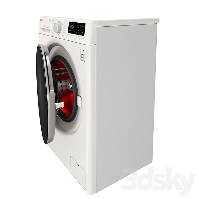 Washing machine LG F2V5HS0W 3DS Max Model - thumbnail 3