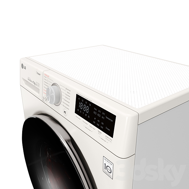 Washing machine LG F2V5HS0W 3DS Max Model - thumbnail 4