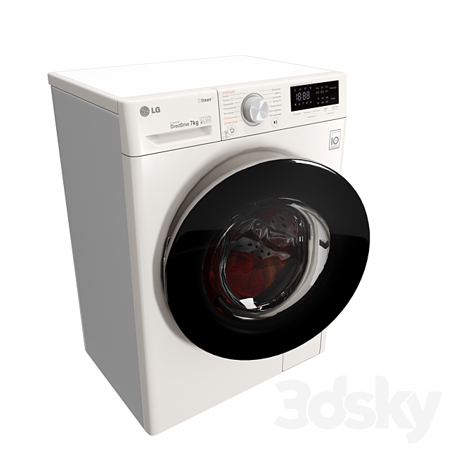 Washing machine LG F2V5HS0W 3DS Max Model - thumbnail 5