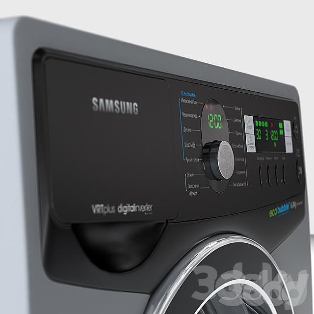 Washing Machine Samsung WF1602XQR 3DSMax File - thumbnail 2