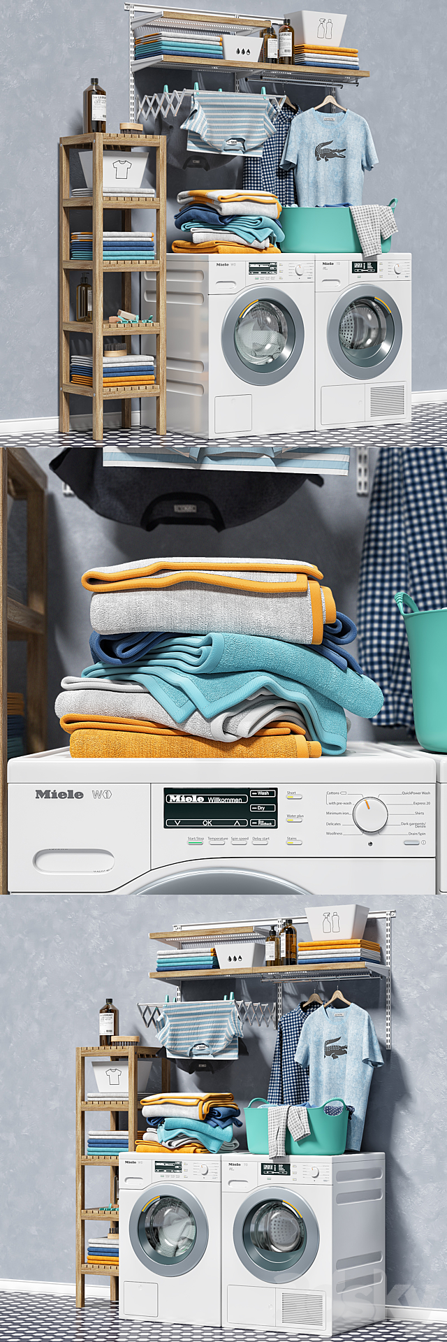 Washing machines MIELE 3DSMax File - thumbnail 2