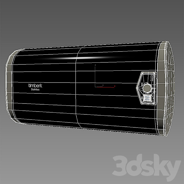 Water Heater Hotwater Timberk SWH FS2 50 H 3DS Max Model - thumbnail 3