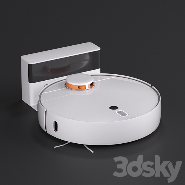 Xiaomi Mi Robot Vacuum Cleaner 1S Robot Vacuum Cleaner 3DSMax File - thumbnail 1