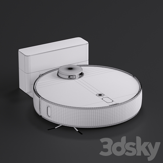 Xiaomi Mi Robot Vacuum Cleaner 1S Robot Vacuum Cleaner 3DSMax File - thumbnail 5