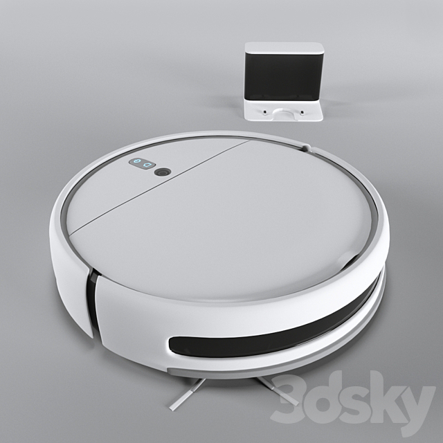 Xiaomi Mi Robot Vacuum-Mop Robot Vacuum Cleaner 3DS Max Model - thumbnail 2