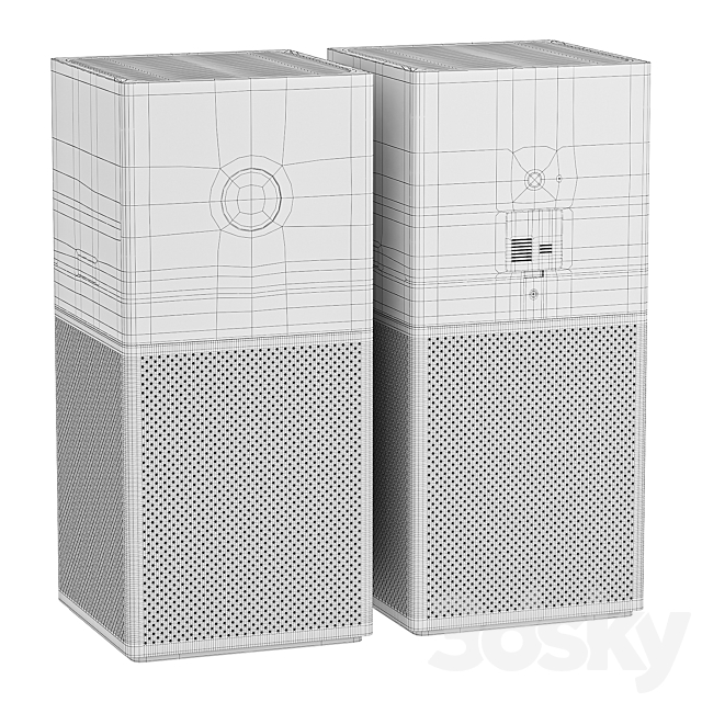 Xiaomi Mi Smart Air Purifier 4 Lite 3ds Max - thumbnail 3