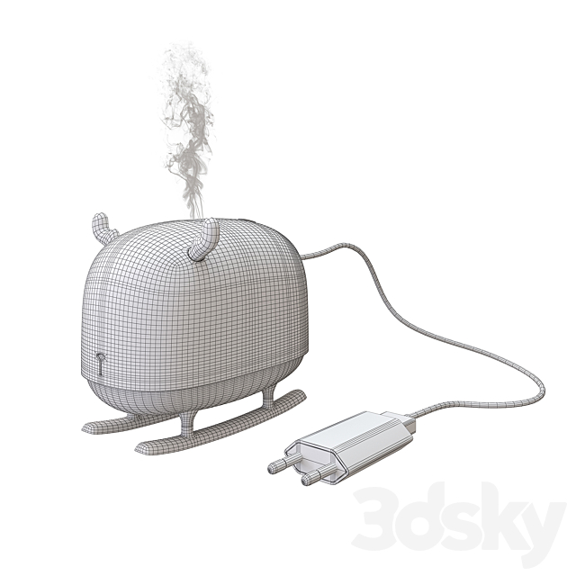 Xiaomi Miija Humidifier 3DS Max Model - thumbnail 3