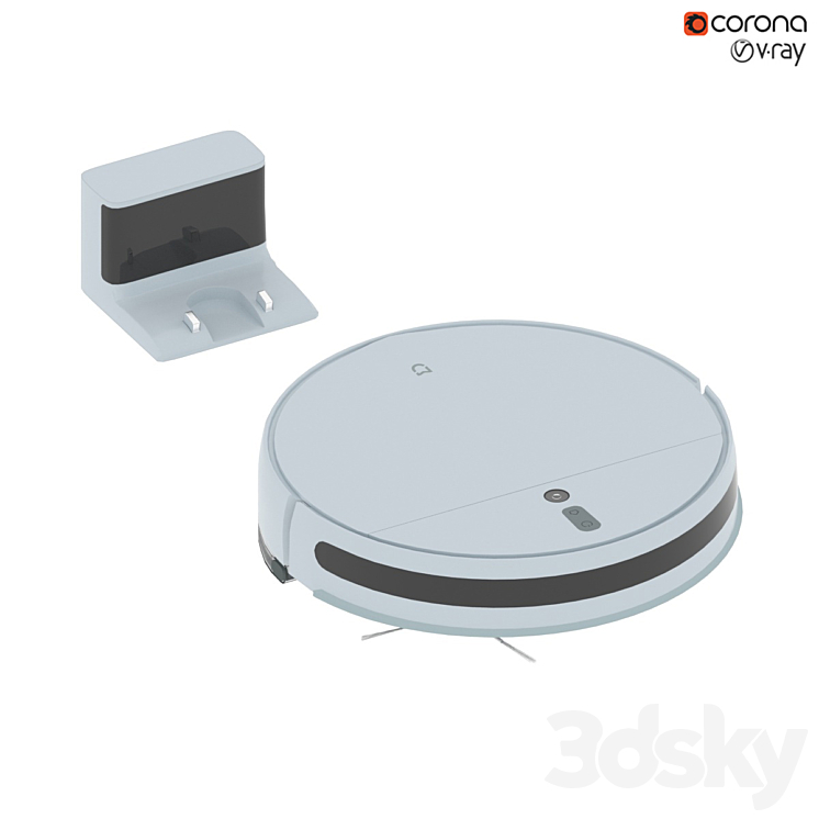 Xiaomi Vacuum Cleaner 1C Robot Vacuum Cleaner 3DS Max - thumbnail 2