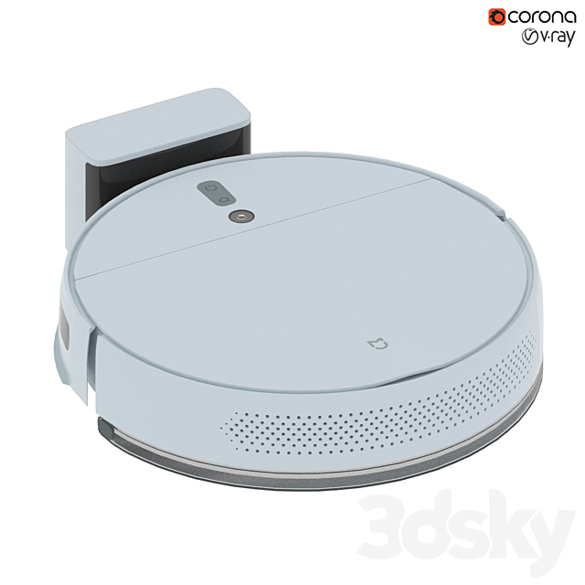 Xiaomi Vacuum Cleaner 1C Robot Vacuum Cleaner 3DSMax File - thumbnail 1