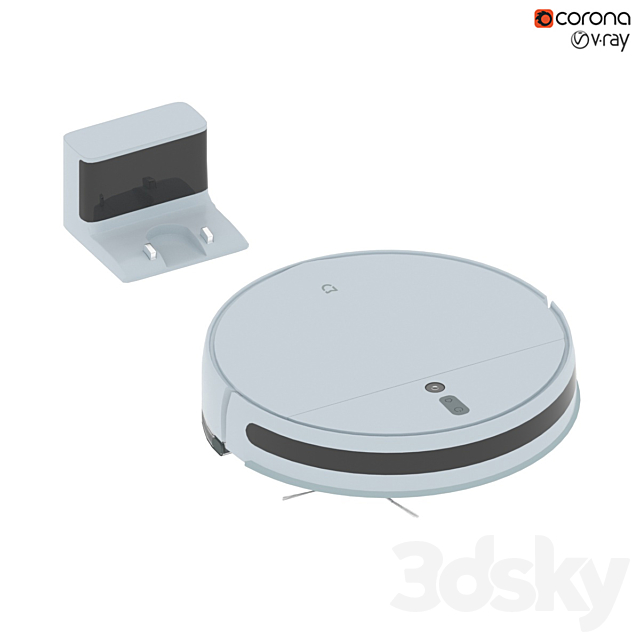 Xiaomi Vacuum Cleaner 1C Robot Vacuum Cleaner 3DSMax File - thumbnail 2