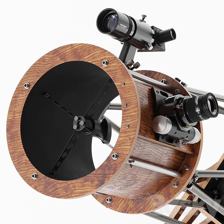 250 mm. dobson mount telescope 3DS Max - thumbnail 2