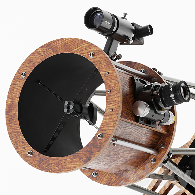 250 mm. dobson mount telescope 3DSMax File - thumbnail 2