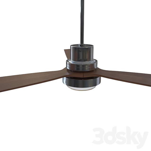 52 “Ceiling Fan Remote Control 3 Blades LED 3ds Max - thumbnail 2