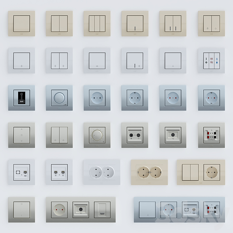 ABB Cosmo switches 3DS Max Model - thumbnail 1