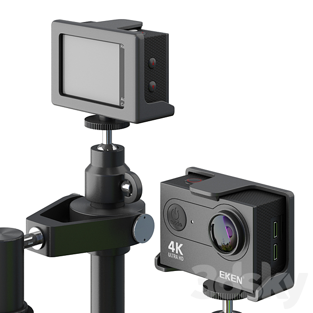 Action Camera EKEN 3DS Max Model - thumbnail 2